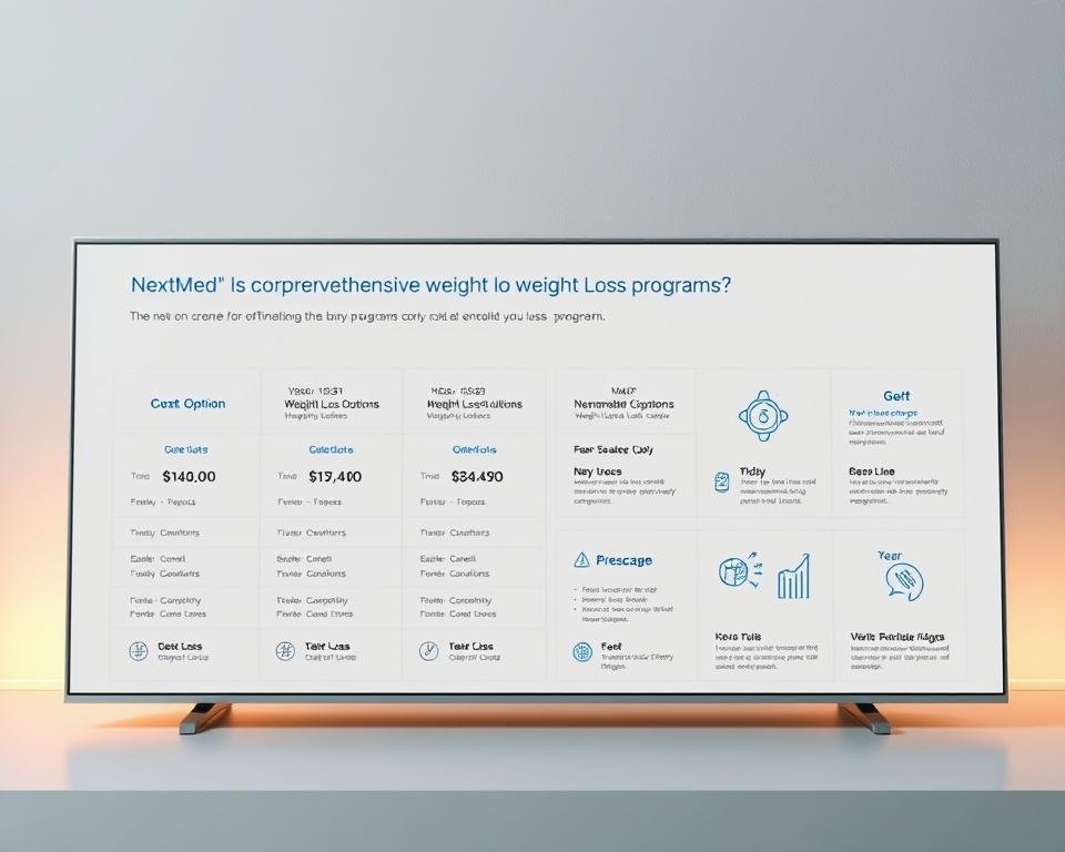 NextMed weight loss programs cost overview